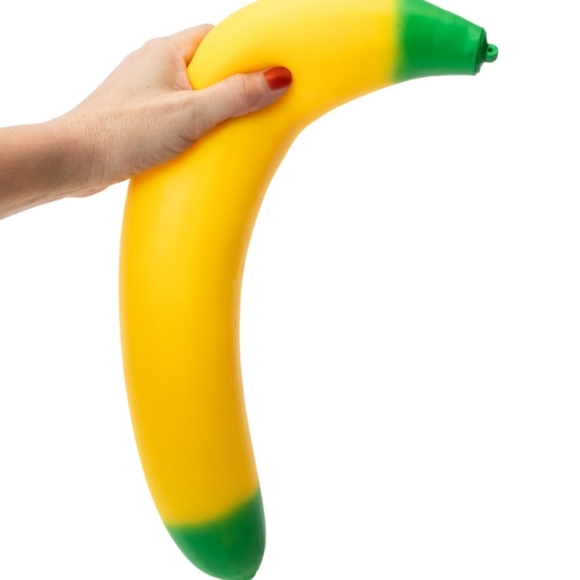 Toymendous Laffy Snacks, Squishy Banana Stress Ball Toy (New) - Picture 5 of 12